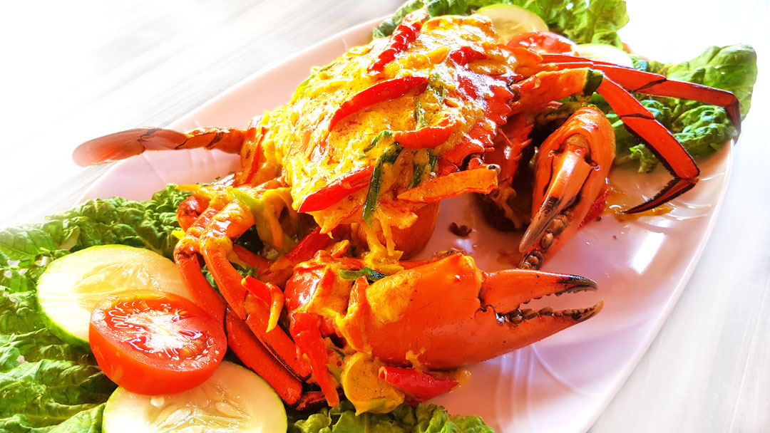 Crab with Salted Egg Souce